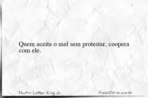 Frase de Martin Luther King Jr.