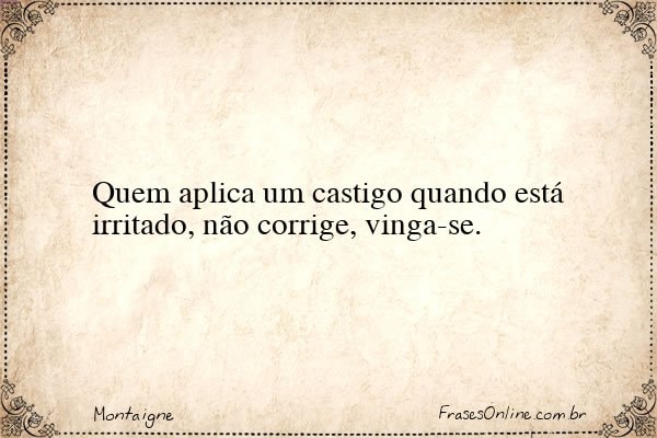 Frase de Montaigne