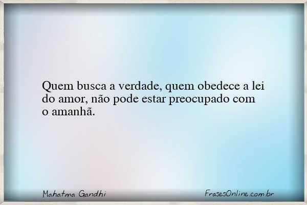 Frase de Mahatma Gandhi