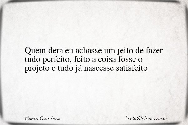 Frase de Mario Quintana