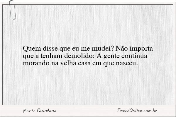 Frase de Mario Quintana