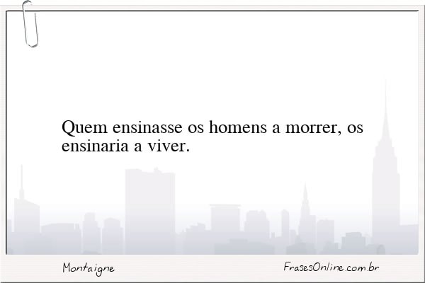 Frase de Montaigne