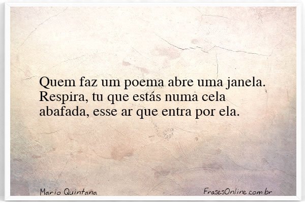 Frase de Mario Quintana