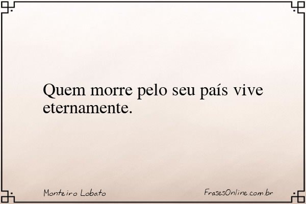 Frase de Monteiro Lobato