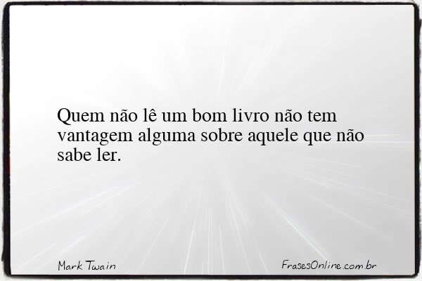 Frase de Mark Twain