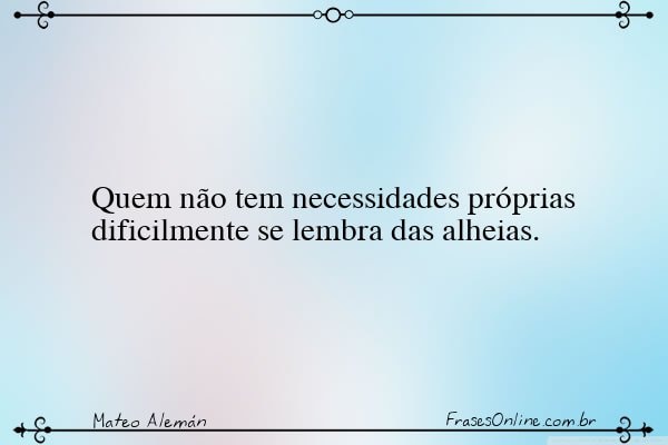 Frase de Mateo Alemán