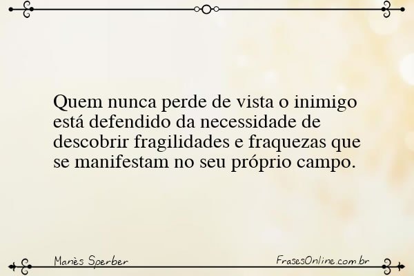 Frase de Manès Sperber