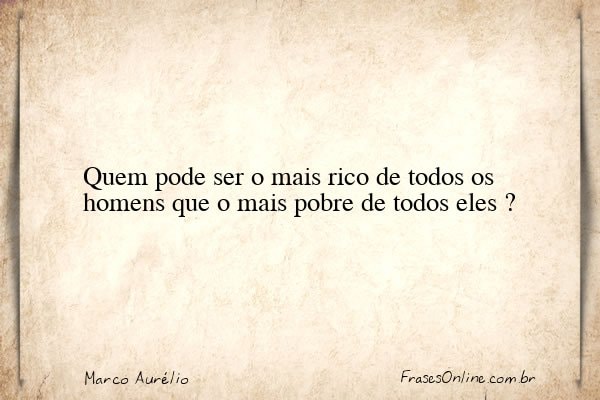 Frase de Marco Aurélio