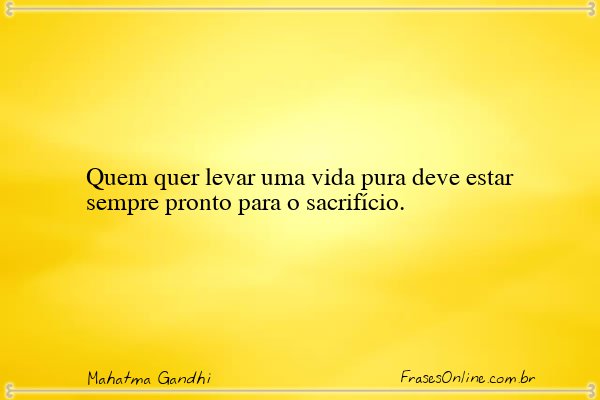 Frase de Mahatma Gandhi