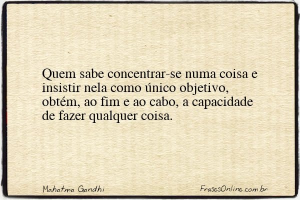 Frase de Mahatma Gandhi