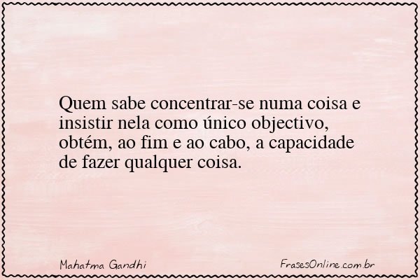 Frase de Mahatma Gandhi