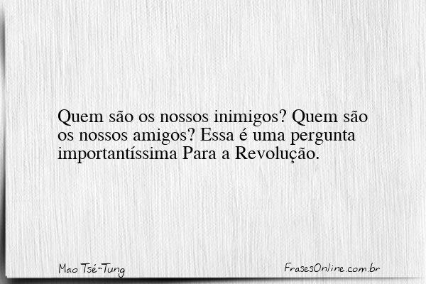 Frase de Mao Tsé-Tung