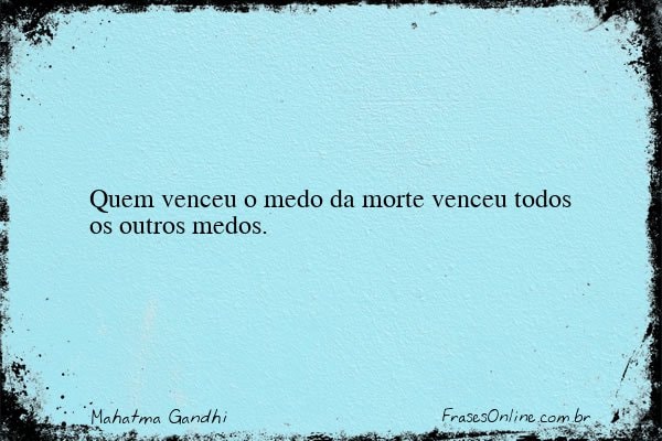 Frase de Mahatma Gandhi