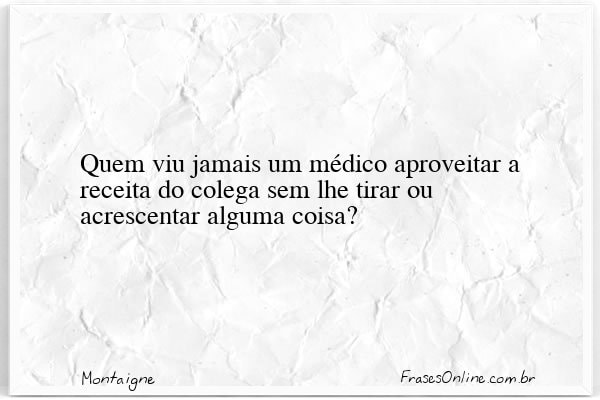 Frase de Montaigne