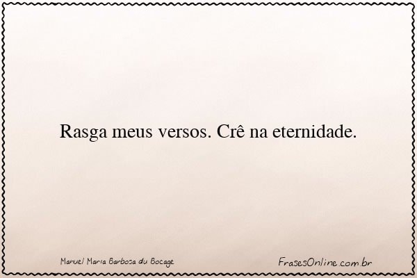 Frase de Manuel Maria Barbosa du Bocage