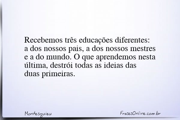 Frase de Montesquieu