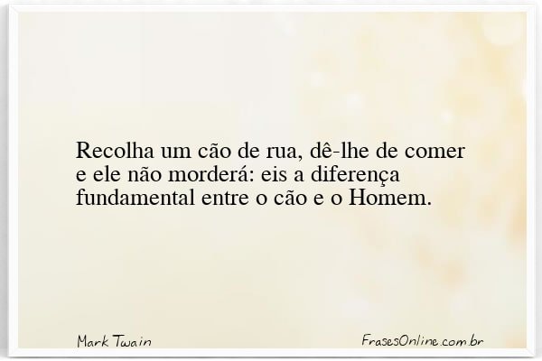 Frase de Mark Twain