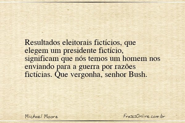 Frase de Michael Moore