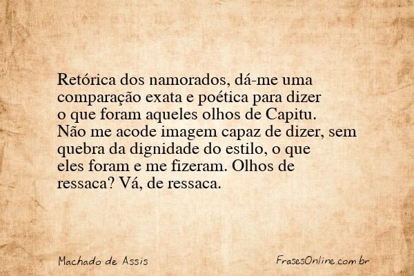 Frase de Machado de Assis