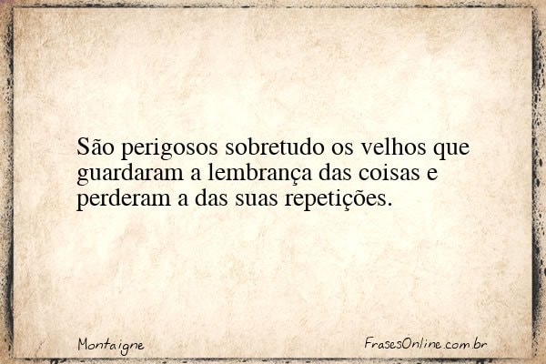 Frase de Montaigne