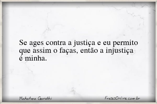 Frase de Mahatma Gandhi