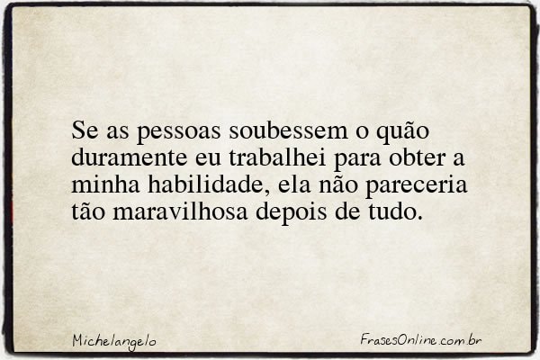 Frase de Michelangelo