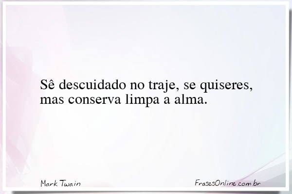 Frase de Mark Twain