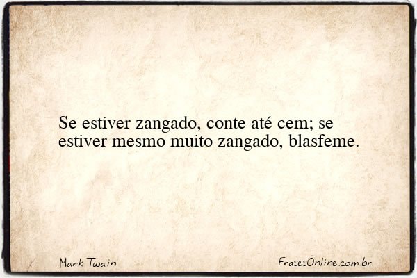 Frase de Mark Twain