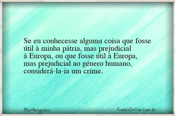 Frase de Montesquieu