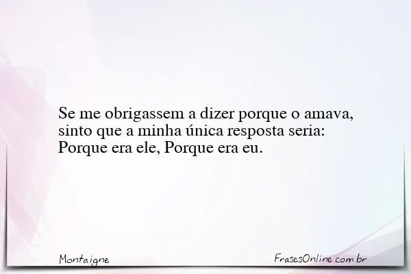 Frase de Montaigne