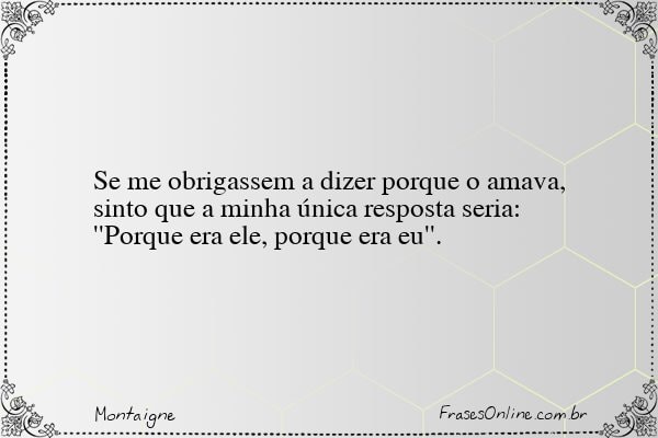 Frase de Montaigne
