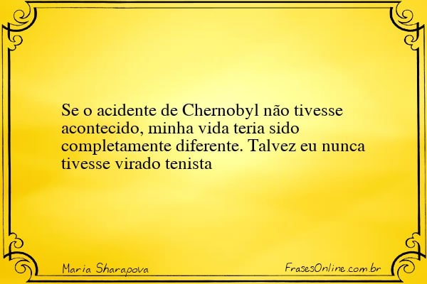 Frase de Maria Sharapova