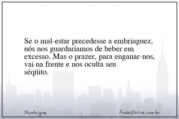 Frase de Montaigne