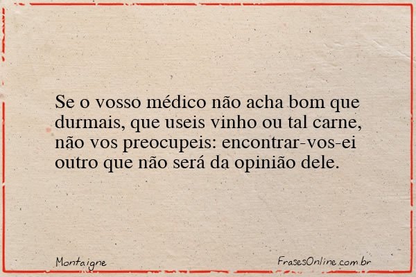 Frase de Montaigne
