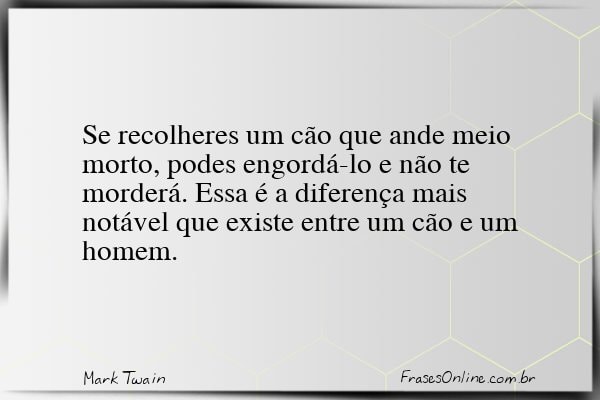 Frase de Mark Twain