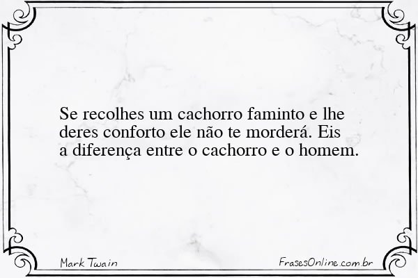 Frase de Mark Twain