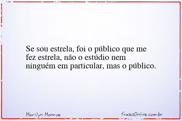 Frase de Marilyn Monroe