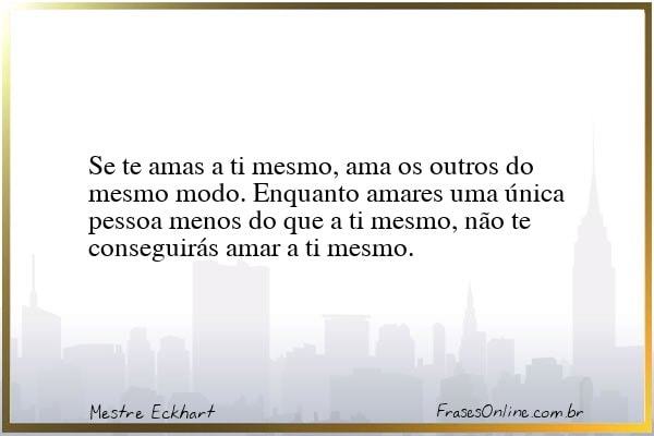Frase de Mestre Eckhart