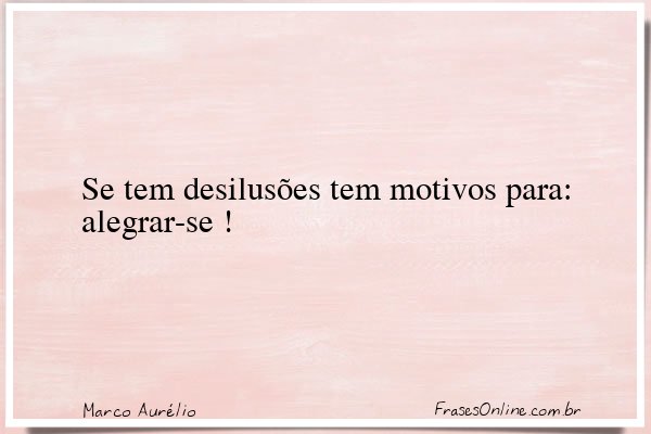 Frase de Marco Aurélio