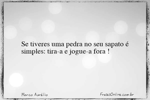 Frase de Marco Aurélio