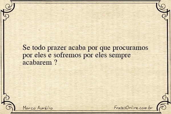 Frase de Marco Aurélio