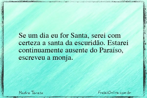 Frase de Madre Teresa