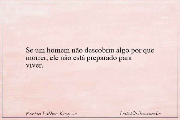 Frase de Martin Luther King Jr.