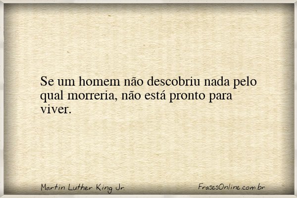 Frase de Martin Luther King Jr.