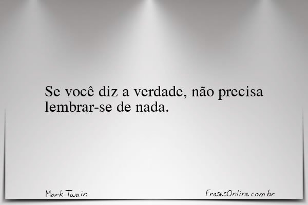 Frase de Mark Twain