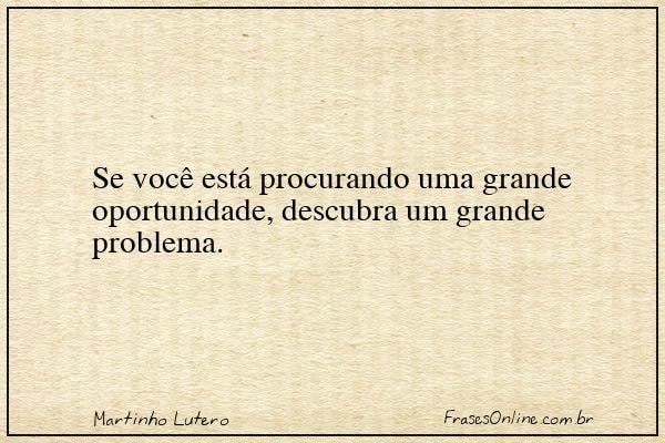 Frase de Martinho Lutero