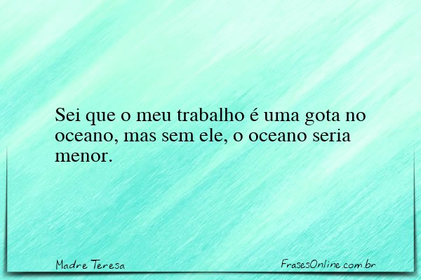 Frase de Madre Teresa