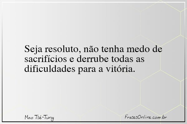 Frase de Mao Tsé-Tung