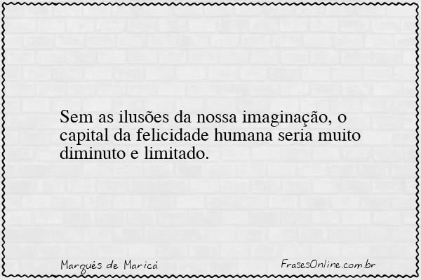 Frase de Marquês de Maricá
