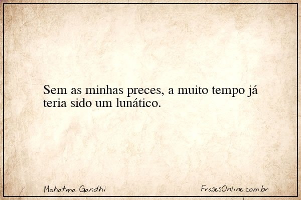 Frase de Mahatma Gandhi